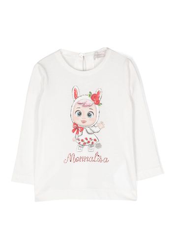 Monnalisa T-shirt con stampa - Bianco