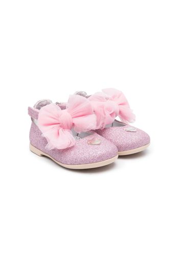 Monnalisa Ballerine con fiocco oversize - Rosa