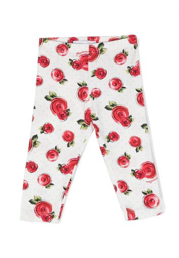 Monnalisa Leggings con stampa - Bianco