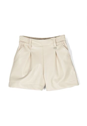 Monnalisa satin cotton shorts - Toni neutri