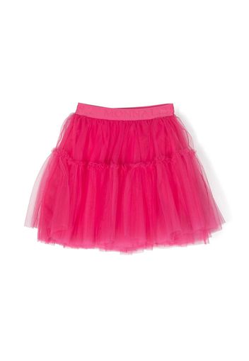 Monnalisa logo-waistband cotton tutu skirt - Rosa