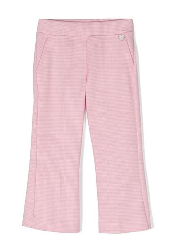 Monnalisa Pantaloni svasati in pied-de-poule - Rosa