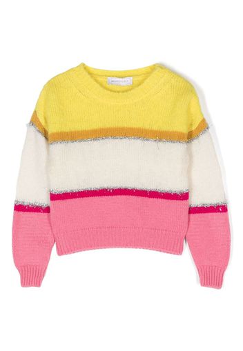 Monnalisa colour-block wool-blend jumper - Giallo