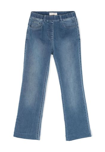 Monnalisa Jeans dritti con applicazione - Blu