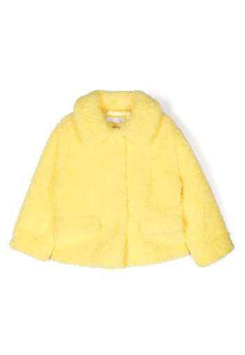 Monnalisa long-sleeve bouclé coat - Giallo