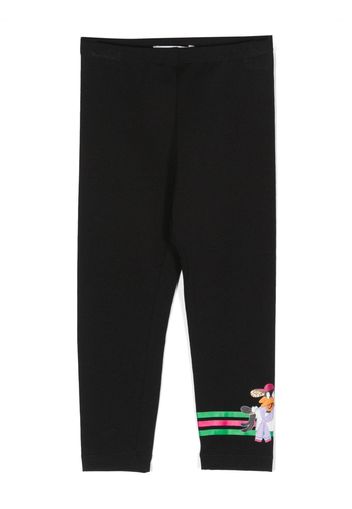 Monnalisa Leggings Daffy Duck con stampa grafica - Nero