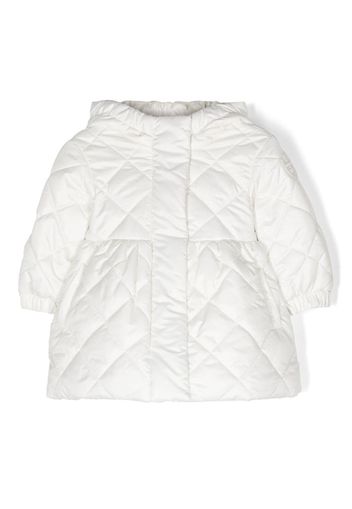 Monnalisa logo-patch padded jacket - Bianco