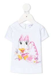 Monnalisa Daisy print T-shirt - Bianco