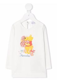 Monnalisa T-shirt con ricamo MONNALISA x Winnie the Pooh - Bianco