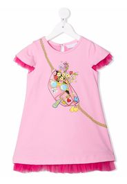 Monnalisa Abito modello T-shirt - Rosa