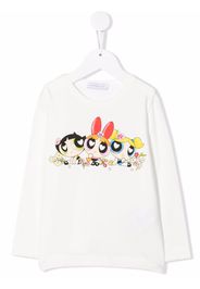 Monnalisa graphic-print long-sleeved T-shirt - Toni neutri