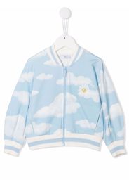 Monnalisa Bomber con ricamo - Blu