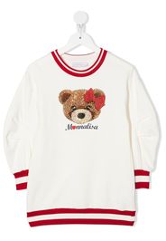 MONNALISA Maglione Teddy Bear con strass - Toni neutri