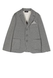 Monnalisa striped single-breasted blazer - Grigio