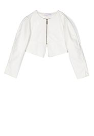 Monnalisa front zip-fastening jacket - Bianco