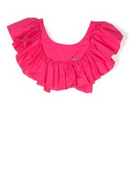 Monnalisa Blusa con ruches - Rosa