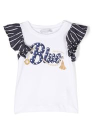 Monnalisa T-shirt con ruches - Bianco