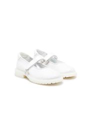 Monnalisa glittered flat ballerina shoes - Bianco