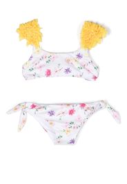 Monnalisa Bikini a fiori - Bianco