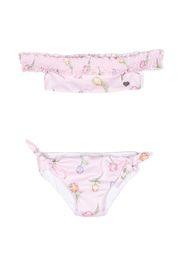 Monnalisa Set bikini a fiori - Rosa