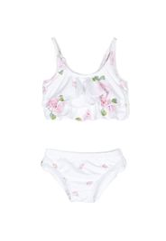 Monnalisa floral-print tankini set - Bianco