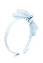 Monnalisa bow-detail crystal-embellished headband - Blu