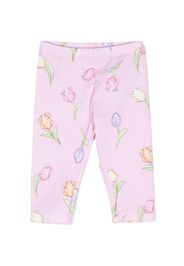 Monnalisa Leggings a fiori - Rosa