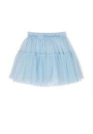 Monnalisa logo-waistband tutu skirt - Blu