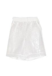 Monnalisa sequin-embellished wide-leg shorts - Bianco