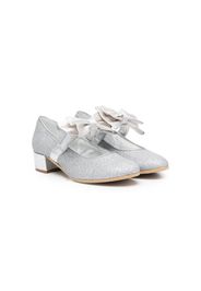 Monnalisa Ballerine con fiocco oversize 35mm - Argento