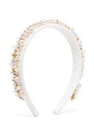 Monnalisa bead-embellished headband - Bianco
