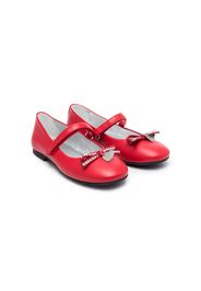 Monnalisa Ballerine con cristalli - Rosso