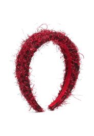 Monnalisa frayed-effect headband - Rosso