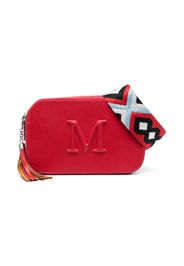 Monnalisa Borsa a spalla con placca logo - Rosso