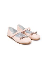 Monnalisa bow-detail ballerina shoes - Rosa