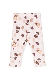 Monnalisa Leggings Teddy Bear con stampa - Rosa