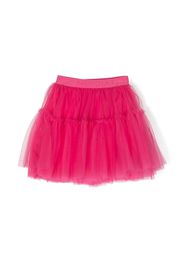 Monnalisa logo-waistband cotton tutu skirt - Rosa