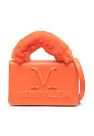 Monnalisa embossed-logo shoulder bag - Arancione