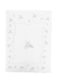 Monnalisa graphic-print cotton blanket - Bianco