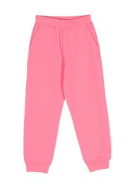 Monnalisa floral-appliqué track pants - Rosa