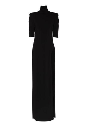 Mônot MONOT HNK SS SIDE SLIT MAXI DRS BLK - Nero