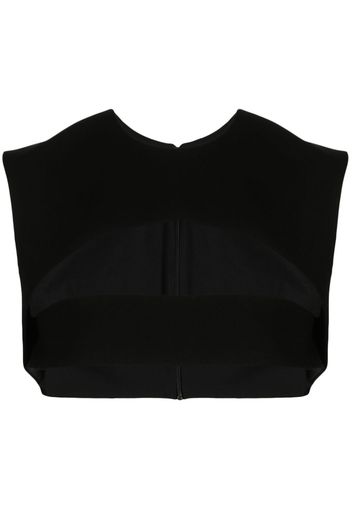 Mônot T cut-out top - Nero