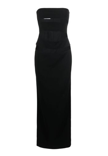 Mônot cut-out strapless gown - Nero