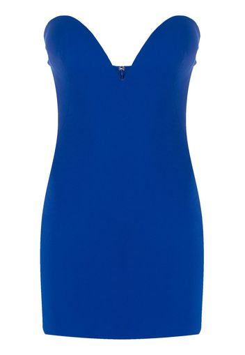 Mônot plunging-neck strapless minidress - Blu