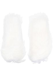 Mônot shearling slip-on sleeves - Bianco