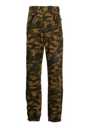 Monse Pantaloni con stampa camouflage - Verde