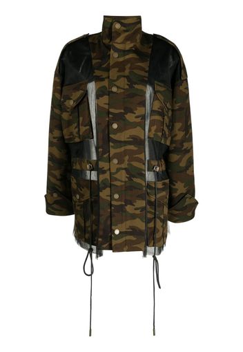 Monse deconstructed camouflage jacket - Nero