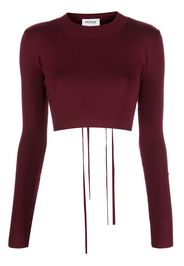 Monse lace-up detail sweatshirt - Rosso