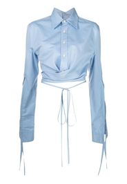 Monse Camicia crop a portafoglio - Blu