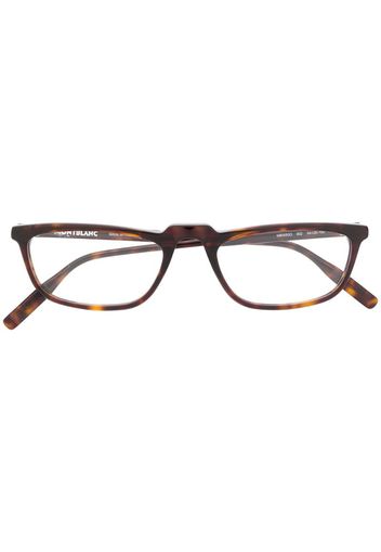 tortoise-shell square glasses